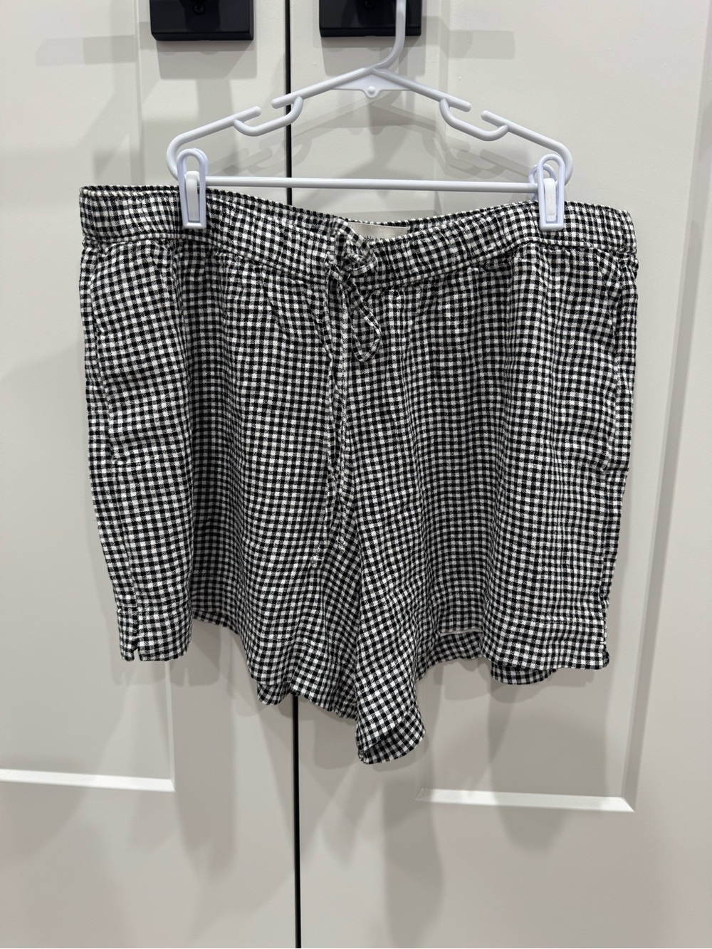 Abercrombie pull on linen blend shorts